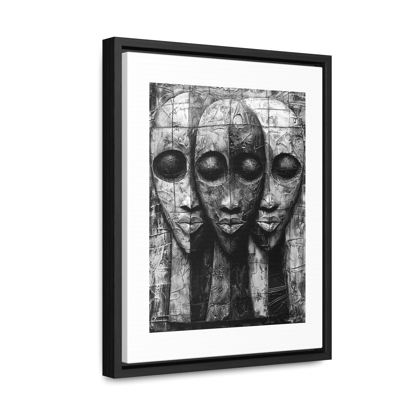 Got your back - Framed Canvas b&w Wall Art