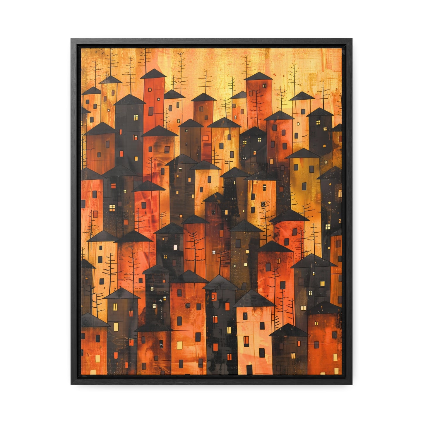 City of Inner Heights - Framed Canvas Wall Art