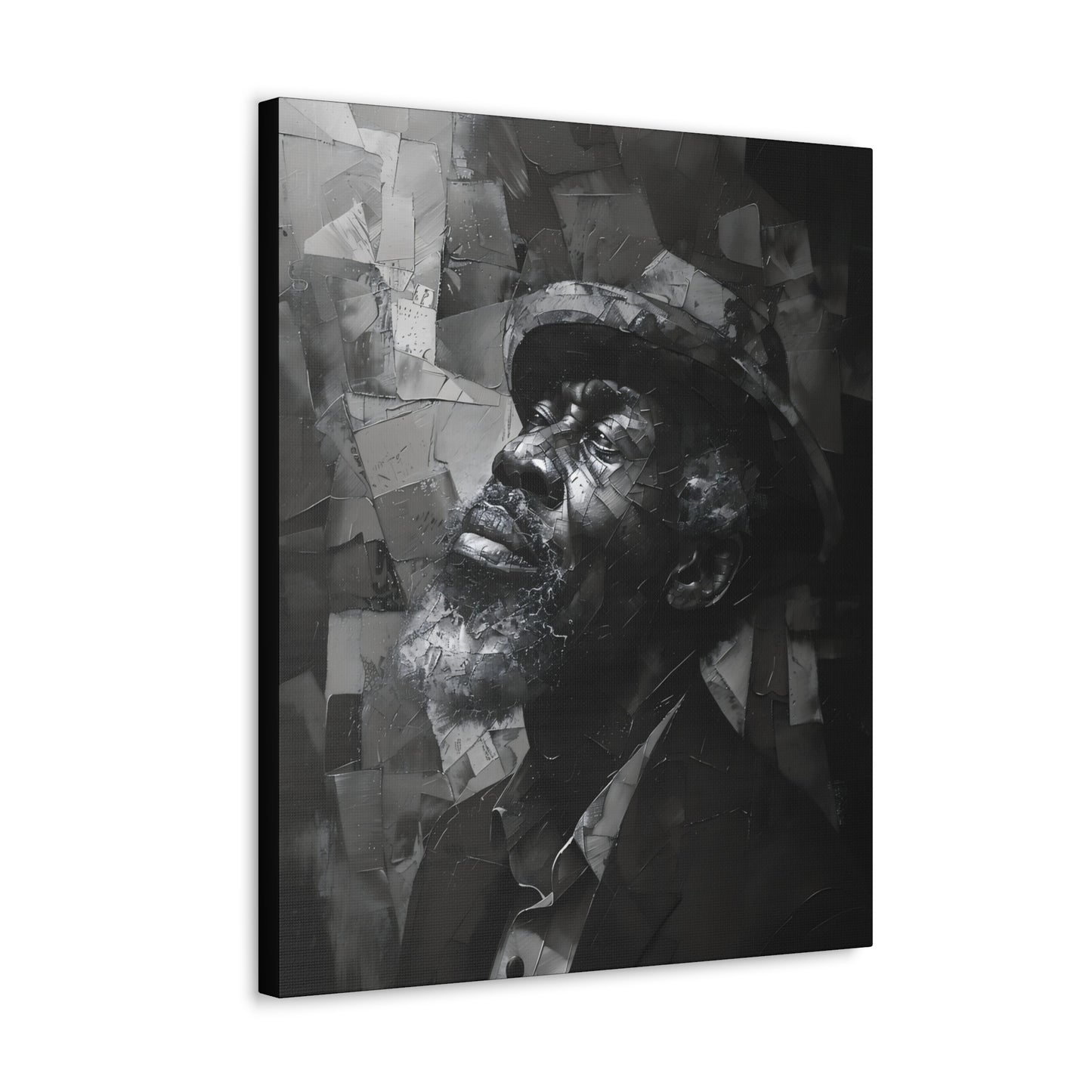 Gratitude's Whisper ተመስገን አምላኬ - Canvas b&w Wall Art