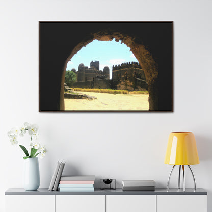 Through the Lion's Jaws - Framed Canvas Photography