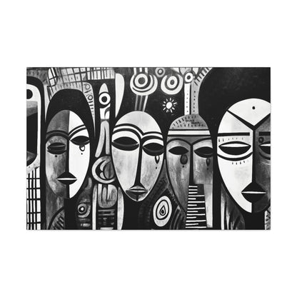 Journeys Anew - Canvas b&w Wall Art