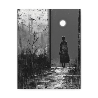 Turned the Corner - Canvas b&w Wall Art