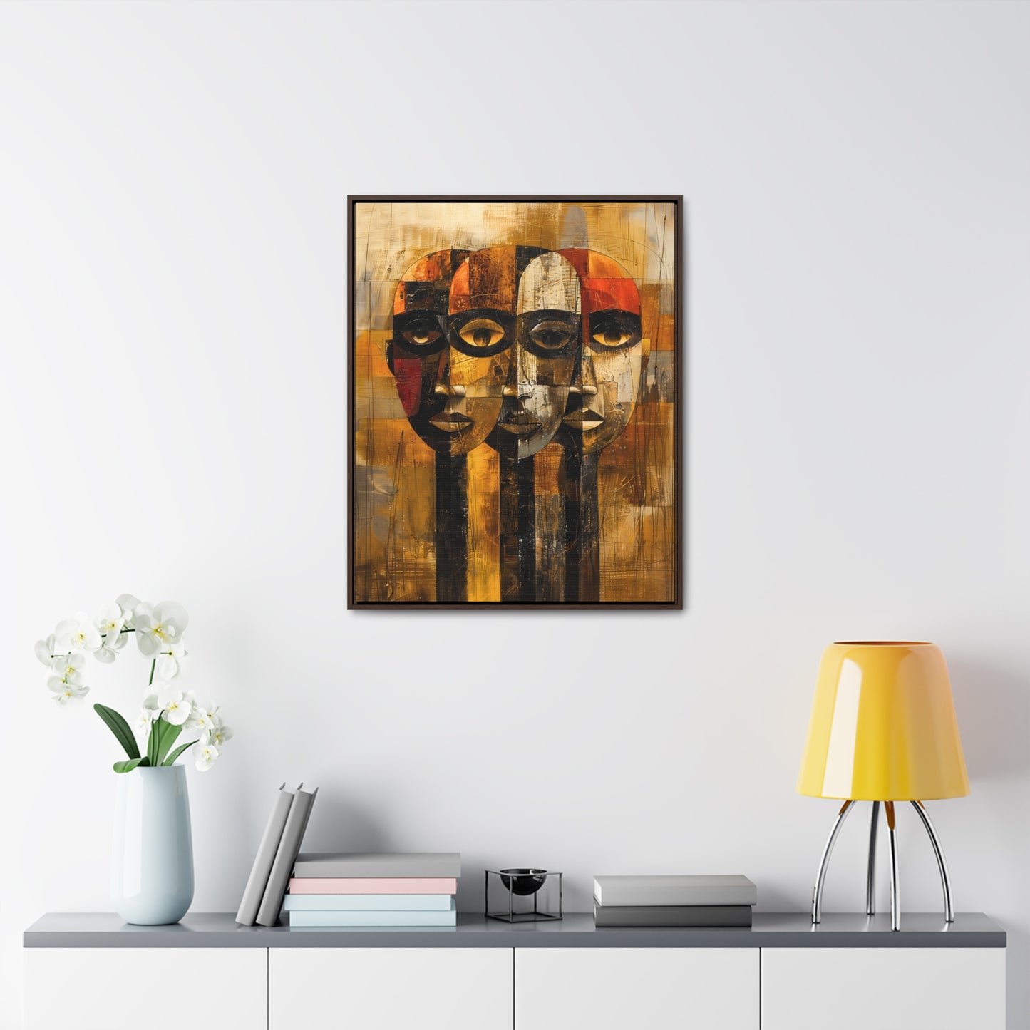 Beneath the Veil - Framed Canvas Wall Art