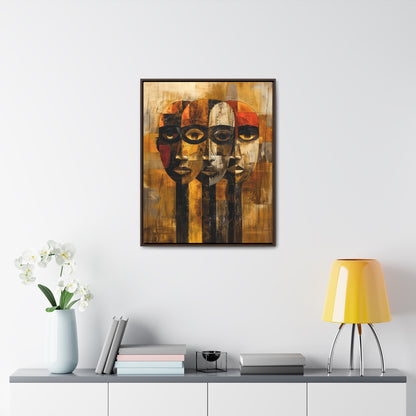 Beneath the Veil - Framed Canvas Wall Art