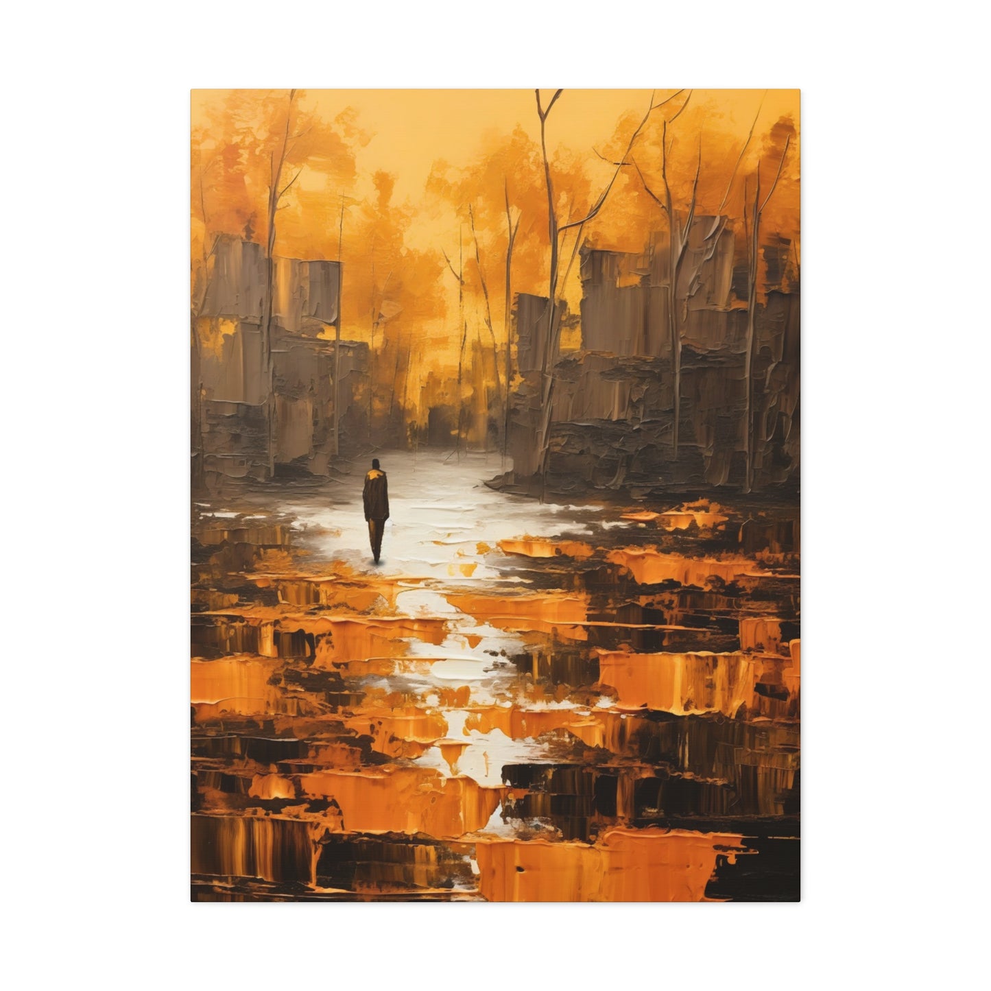 Solitude's Wisdom - Canvas Wall Art