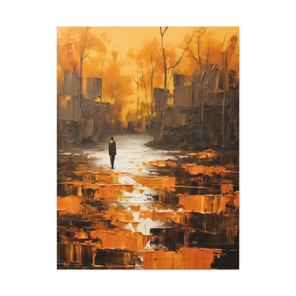 Solitude's Wisdom - Canvas Wall Art