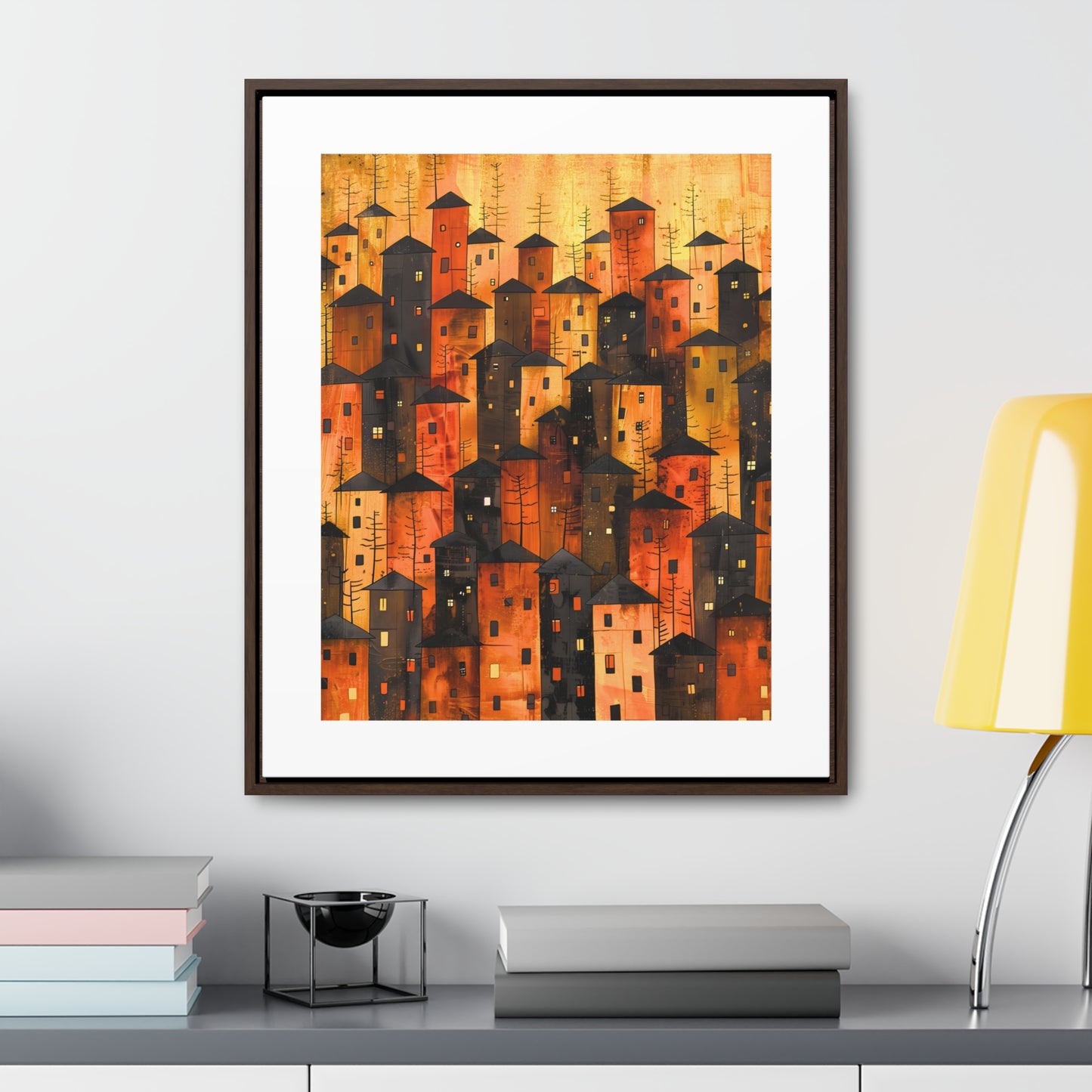 City of Inner Heights - Framed Canvas Wall Art