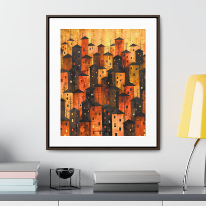City of Inner Heights - Framed Canvas Wall Art