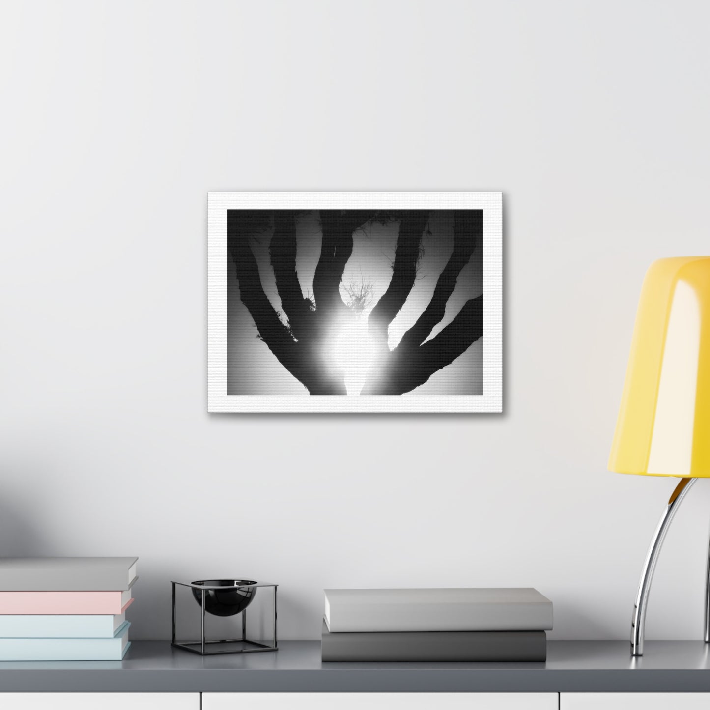 De-Light in the Heart of the Soul - Canvas Photography b/w