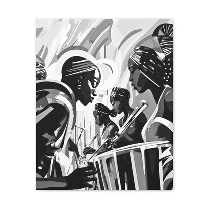 Street Pulse - Canvas b&w Wall Art