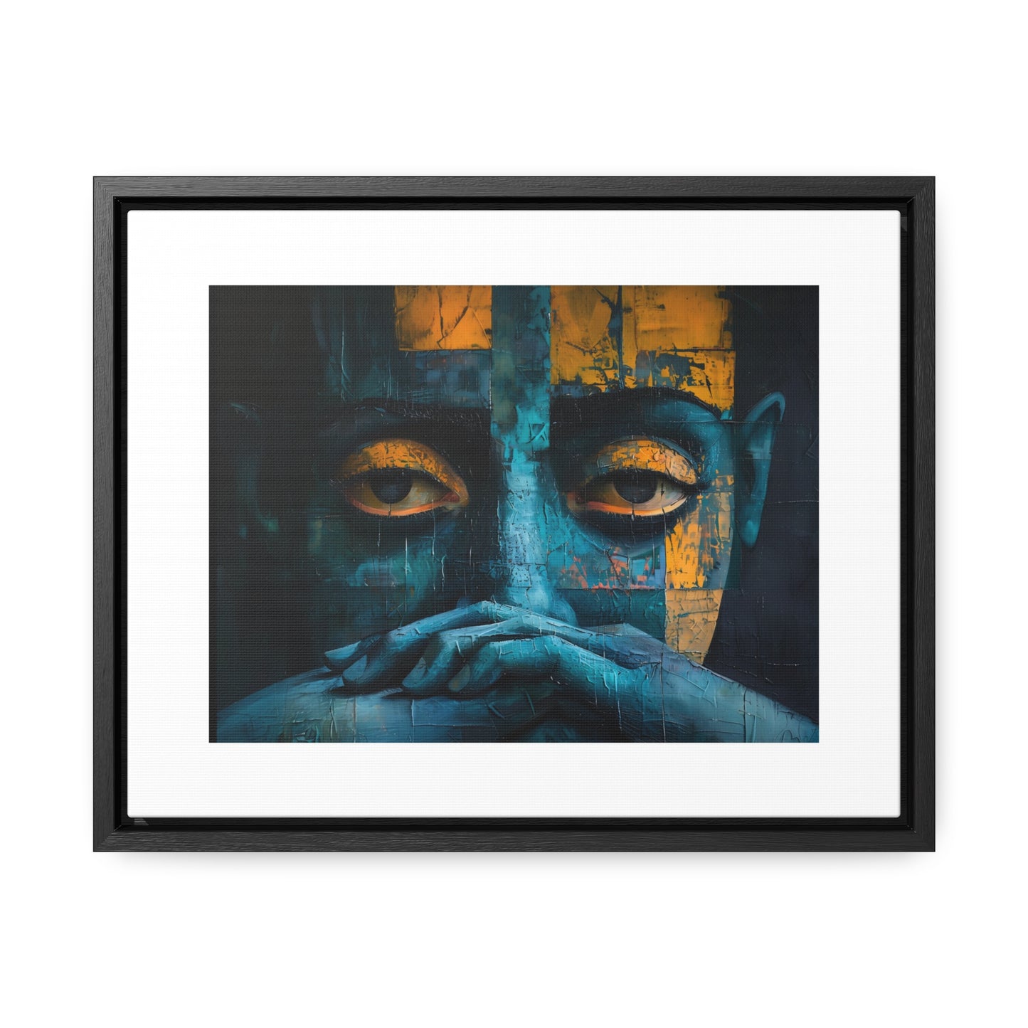 Silent Contemplation - Framed Canvas Wall Art