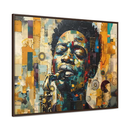 Soul of the Sax - Framed Canvas Wall Art
