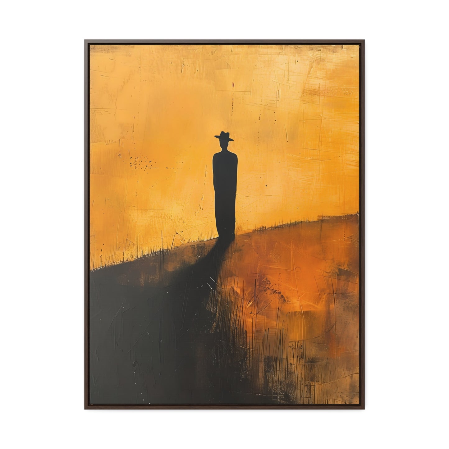 Alone, not Lonely - Framed Canvas Wall Art