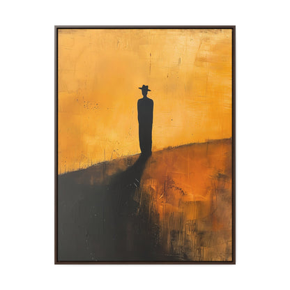 Alone, not Lonely - Framed Canvas Wall Art
