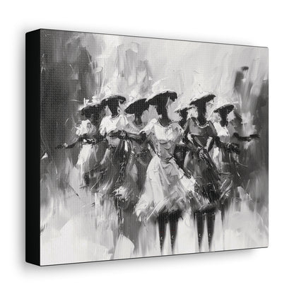 Rhythms of Joy - Canvas b&w Wall Art