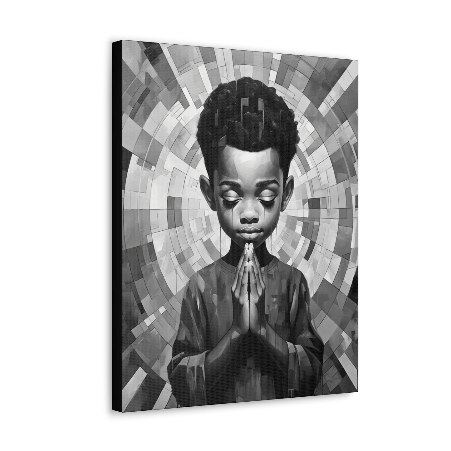Radiance of Grace - Canvas b&w Wall Art