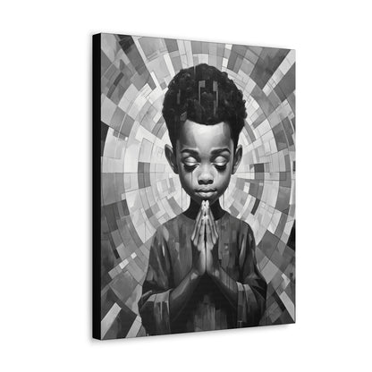 Radiance of Grace - Canvas b&w Wall Art