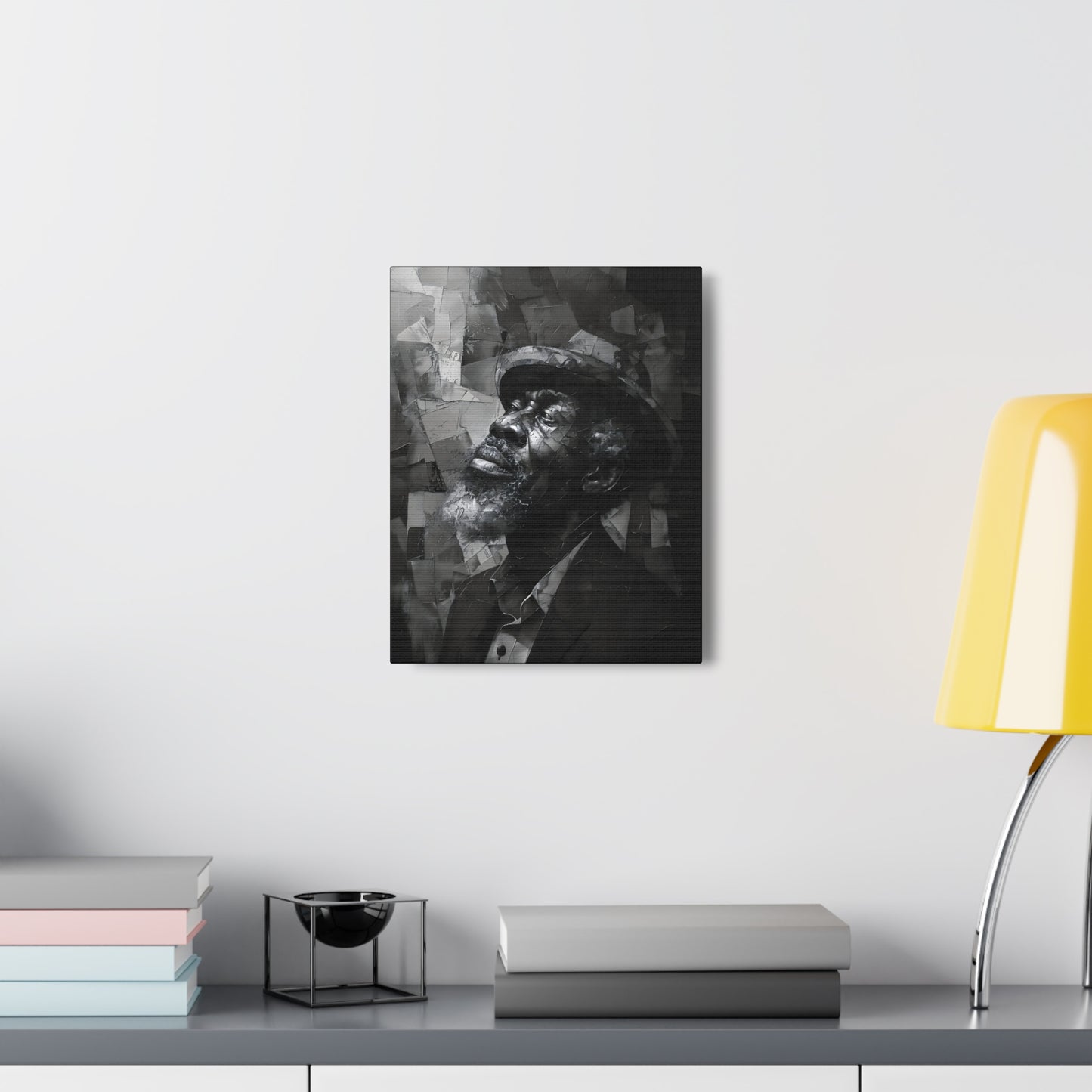 Gratitude's Whisper ተመስገን አምላኬ - Canvas b&w Wall Art