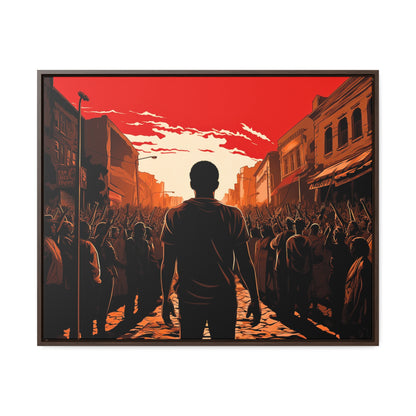 ሳይደፈርስ አይጠራም - Framed Canvas Wall Art