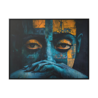Silent Contemplation - Framed Canvas Wall Art