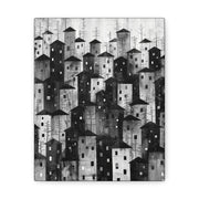 City of Inner Heights - Canvas b&w Wall Art