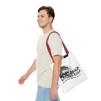 Naughty Proverbs Tote Bag Pain & Greatness