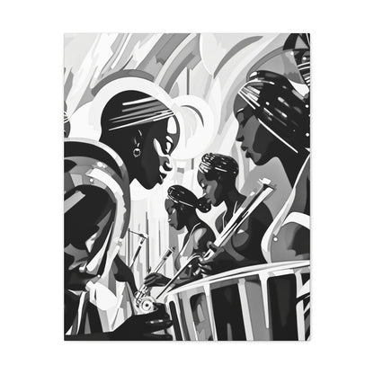Street Pulse - Canvas b&w Wall Art