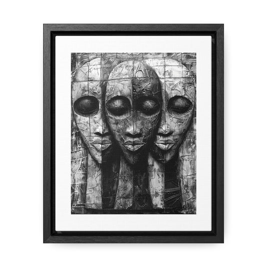 Got your back - Framed Canvas b&w Wall Art