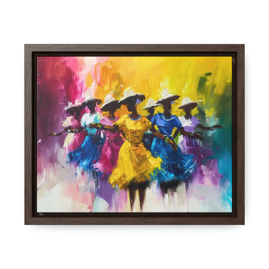 Rhythms of Joy - Framed Canvas Wall Art