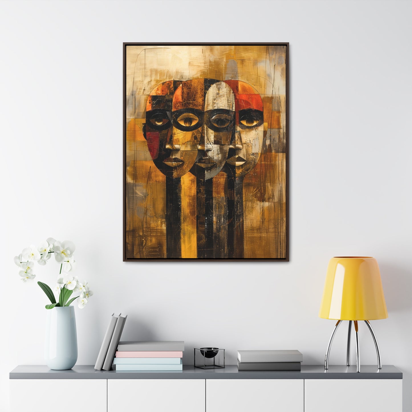 Beneath the Veil - Framed Canvas Wall Art