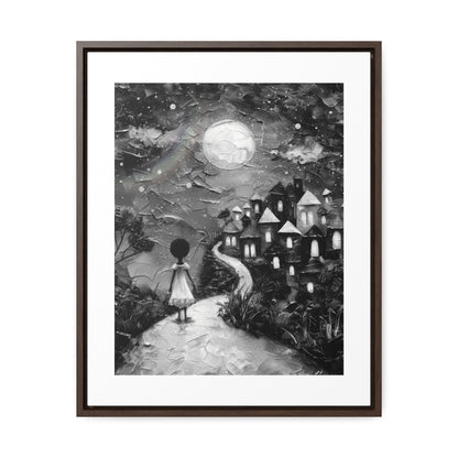 Path to Abundance I - Framed Canvas b&w Wall Art