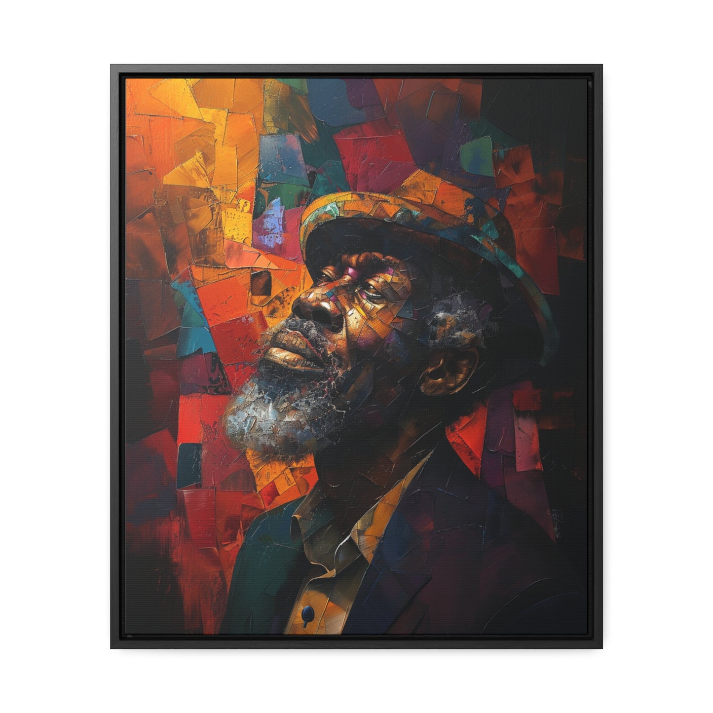 Gratitude's Whisper ተመስገን አምላኬ - Framed Canvas Wall Art