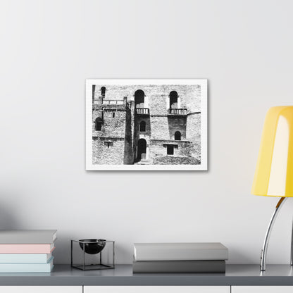 Whispers in Stone - Canvas Photography b&w