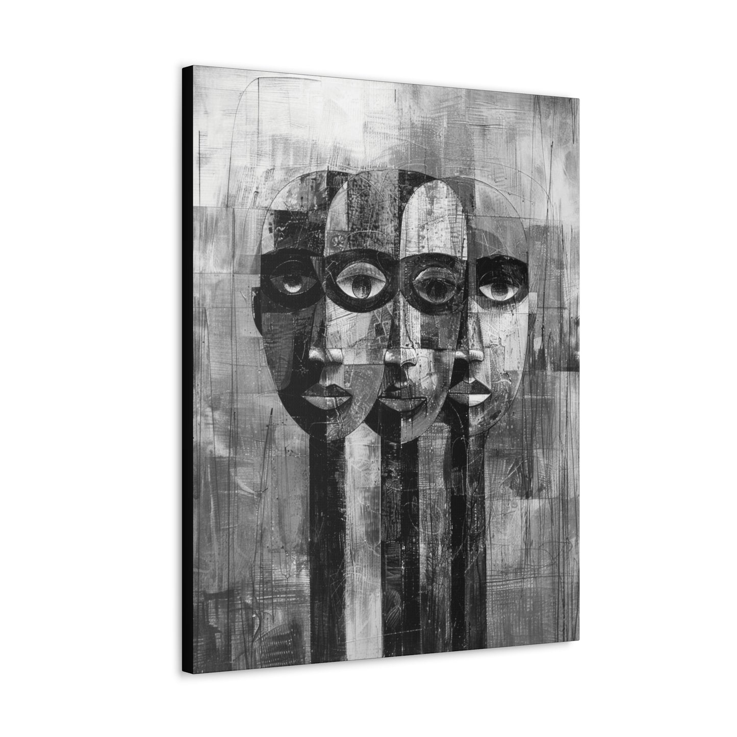 Beneath the Veil - Canvas b&w Wall Art