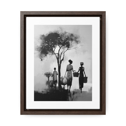 Baskets of Bond and Grace - Framed Canvas b&w Wall Art