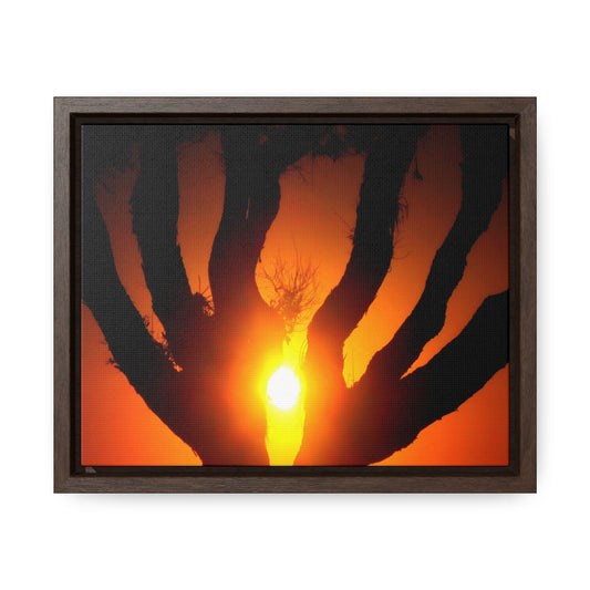 De-Light in the Heart of the Soul - Framed Canvas Photography