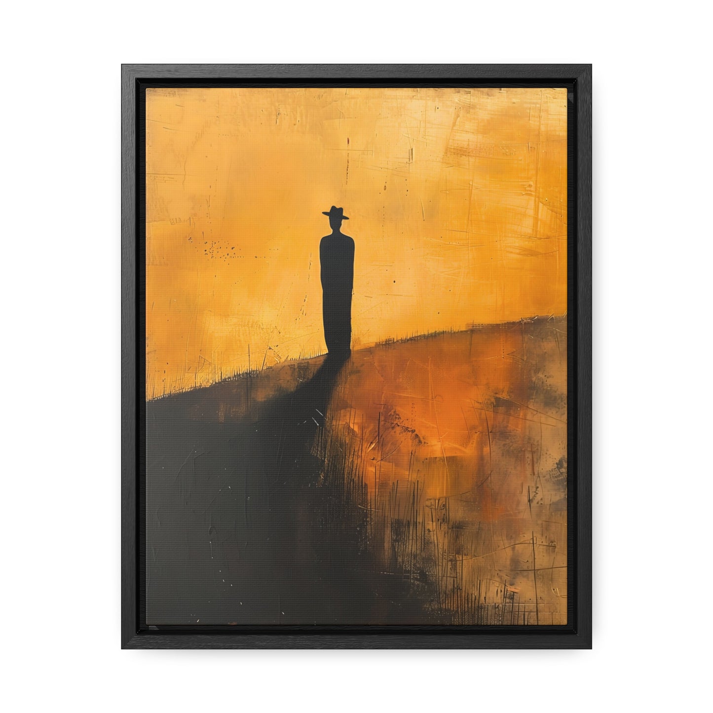 Alone, not Lonely - Framed Canvas Wall Art