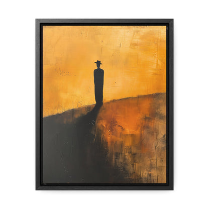 Alone, not Lonely - Framed Canvas Wall Art