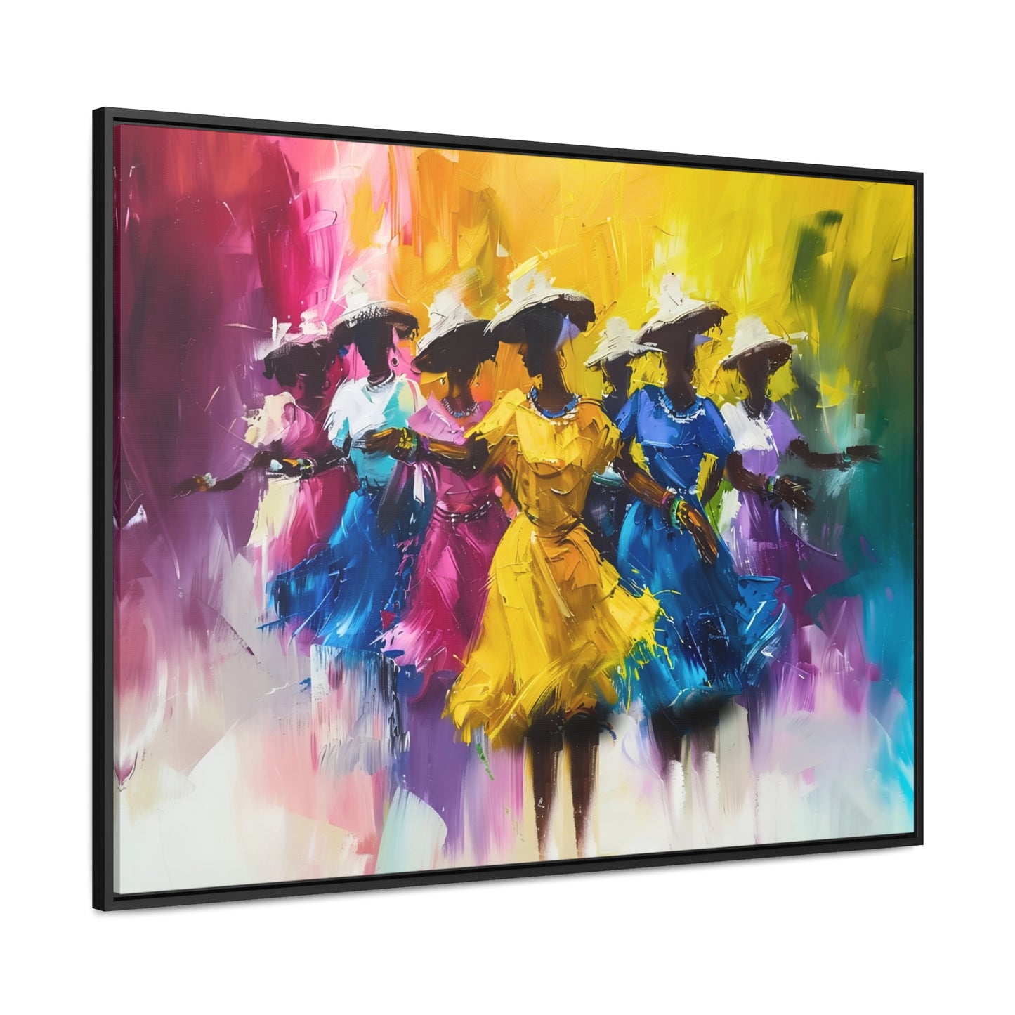 Rhythms of Joy - Framed Canvas Wall Art