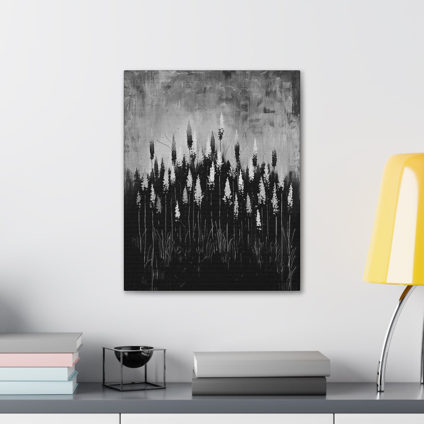The Calm Before the Bloom - Canvas b&w Wall Art