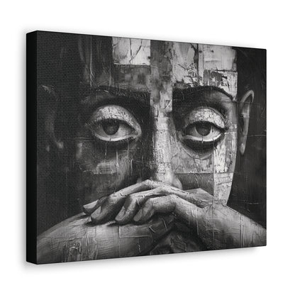 Silent Contemplation - Canvas b&w Wall Art