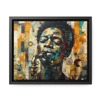 Soul of the Sax - Framed Canvas Wall Art