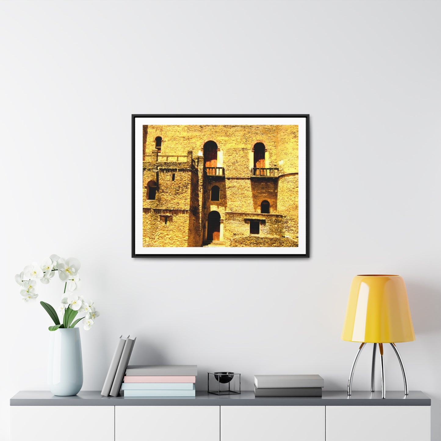 Whispers in Stone - Framed Canvas Photography