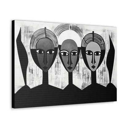 Guardian Angels - Canvas b&w Wall Art