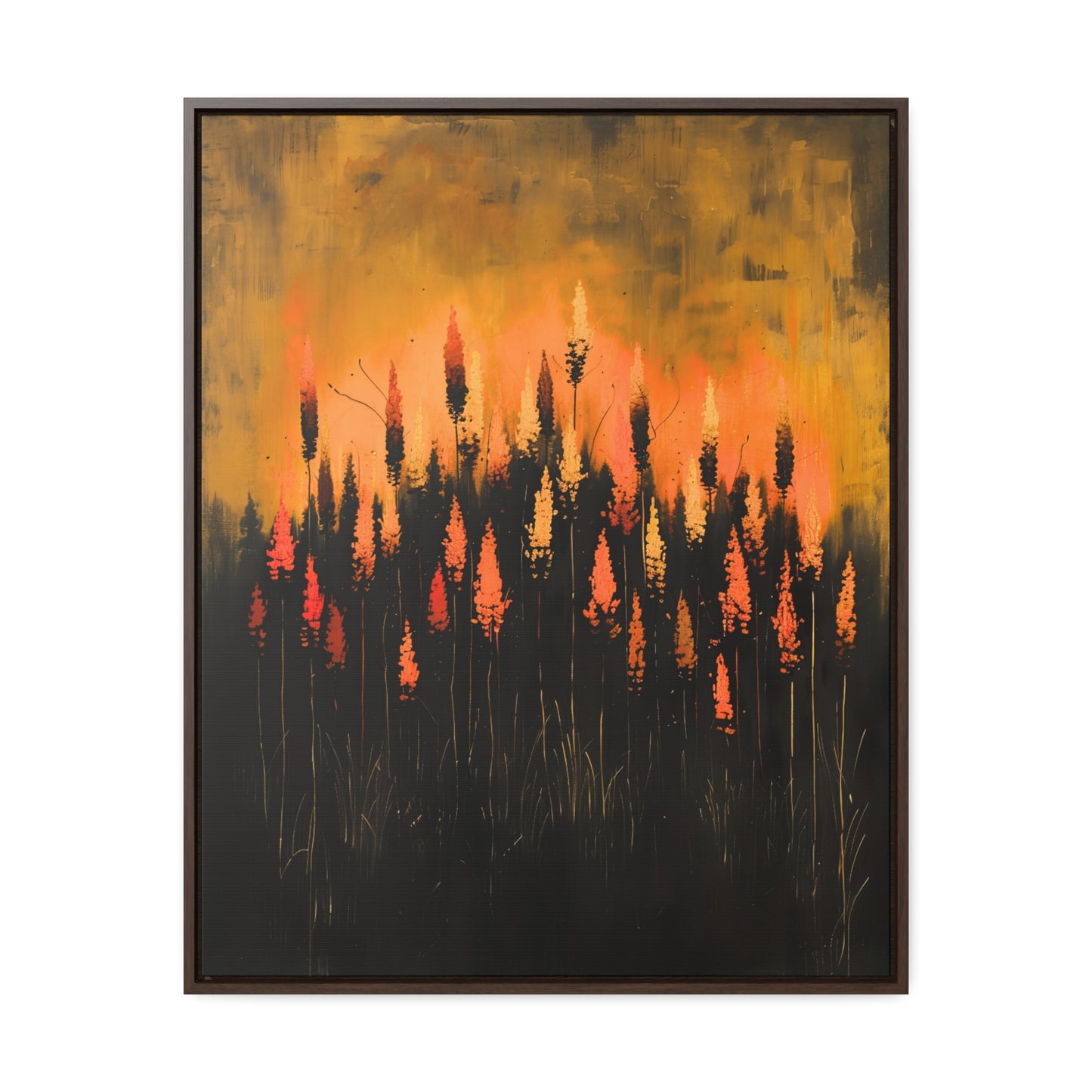 The Calm Before the Bloom - Framed Canvas Wall Art
