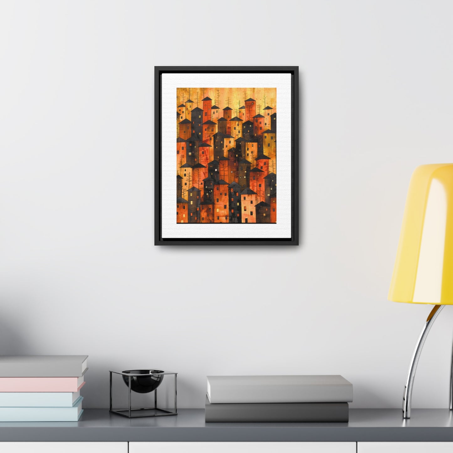 City of Inner Heights - Framed Canvas Wall Art