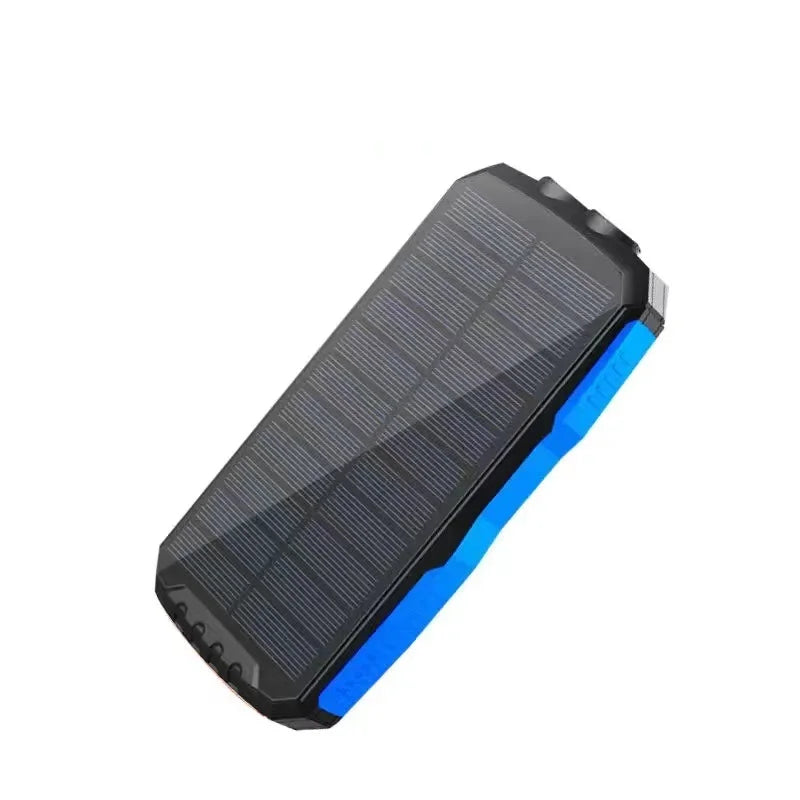 2025 100,000mAh Solar Power Bank – Qi Wireless Charger & Fast Charging