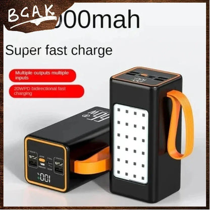 500000mAh 100000mAh 200000mAh 300000mAh Upgraded Version Super Powerbank Fast Charge Portable Power Bank Super Large Capacity