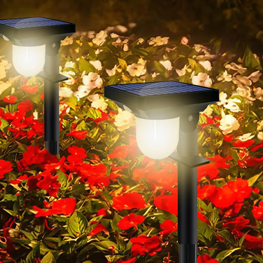 2/4 PCS Solar Motion Sensor Pathway Lights – Bright & Waterproof Outdoor Spotlights