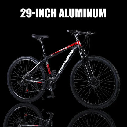 Shock-Absorbing Double Disc Brake MTB - 29-Inch Mountain Bike, Gravel Bike, Radial Wheel, Outdoor Bicycle for Adults